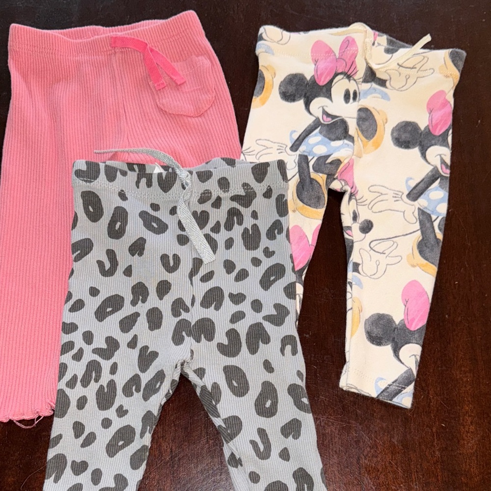 Zara Kids Bottoms Set - Pink, Gray, Cream